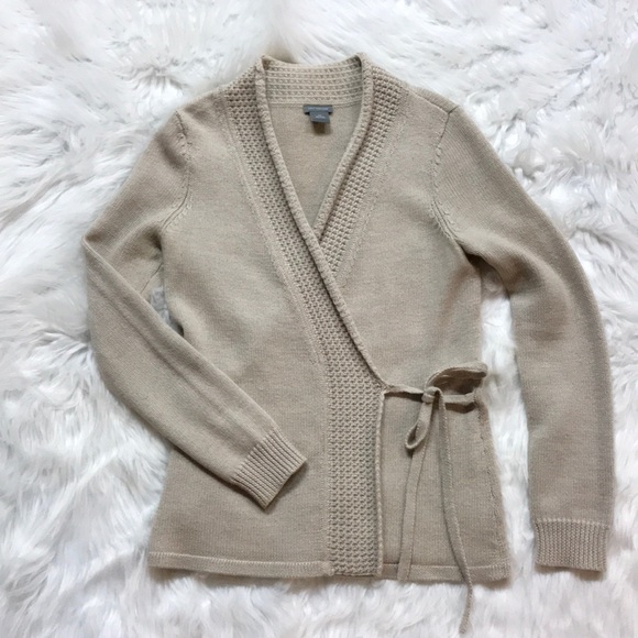 Ann Taylor Sweaters - Ann Taylor Merino Wool Wrap Sweater